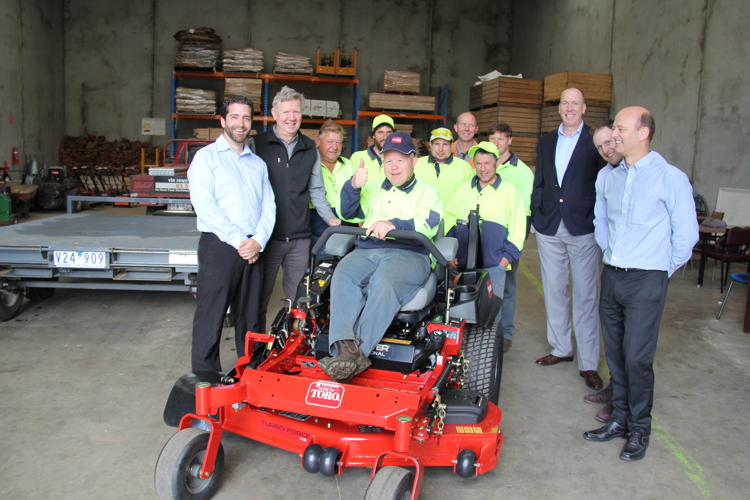 New ride-on for Mawarra’s Waratah grounds maintenance crews.