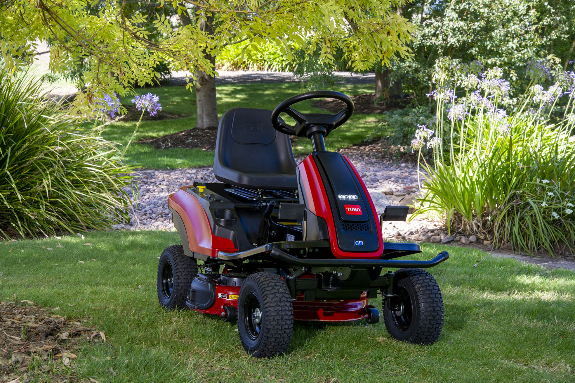Toro introduces new battery powered ride-on lawn tractor mower